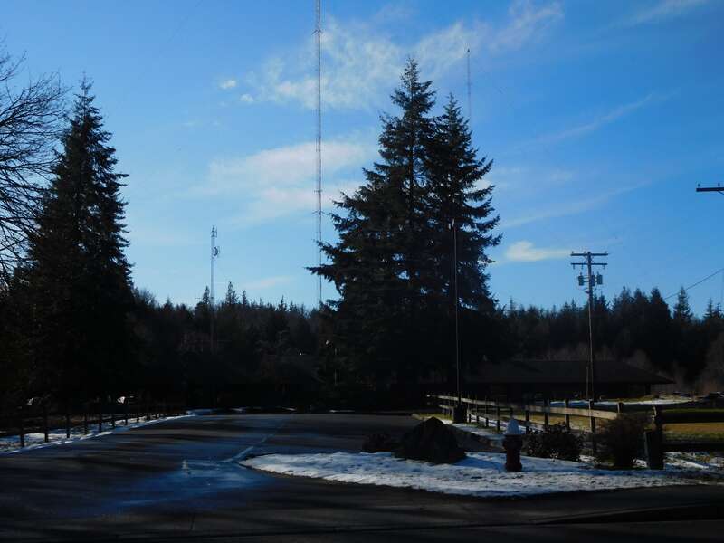 KGMI Radio towers on Yew Street Road, Bellingham, Washington