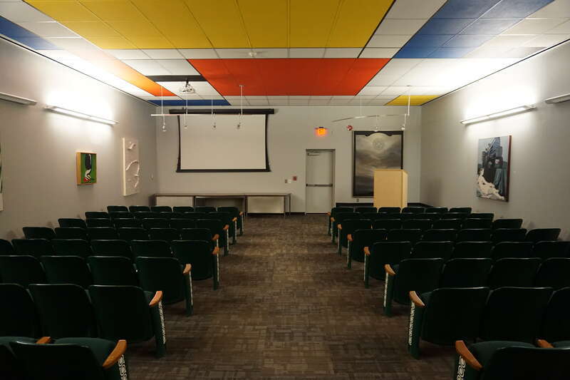 The Texas Bank and Trust Lecture Hall inside the Longview Museum of Fine Arts in Longview, Texas (United States).