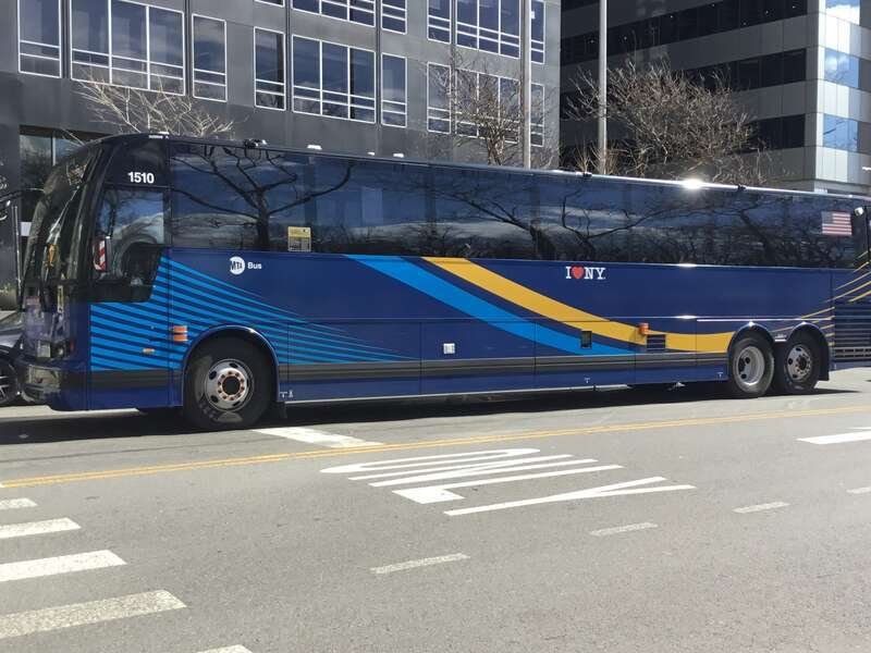 MTA X3-45 1510 in the Financial District, Manhattan