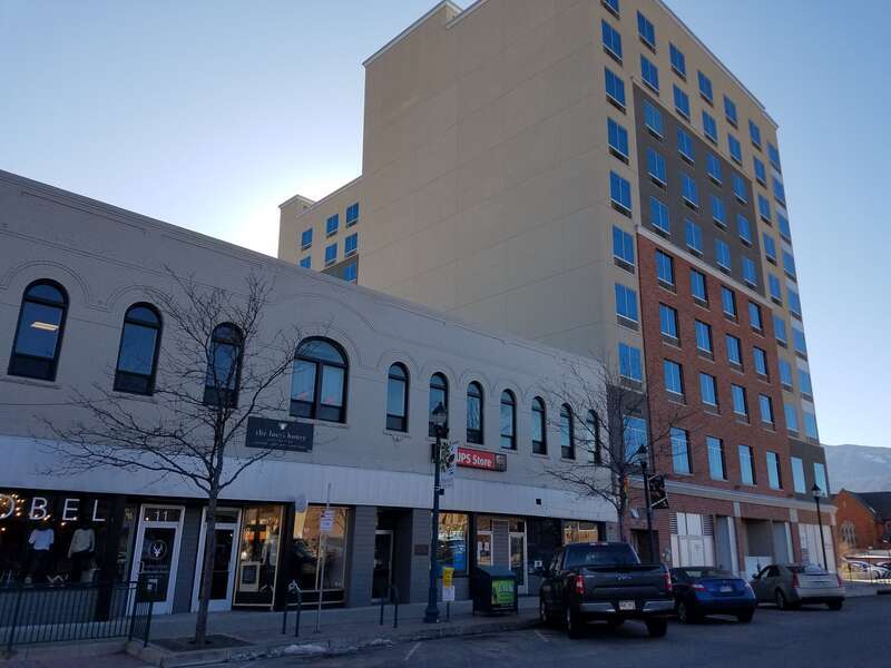 Majestic Building and Hilton Garden Inn Colorado Springs Downtown