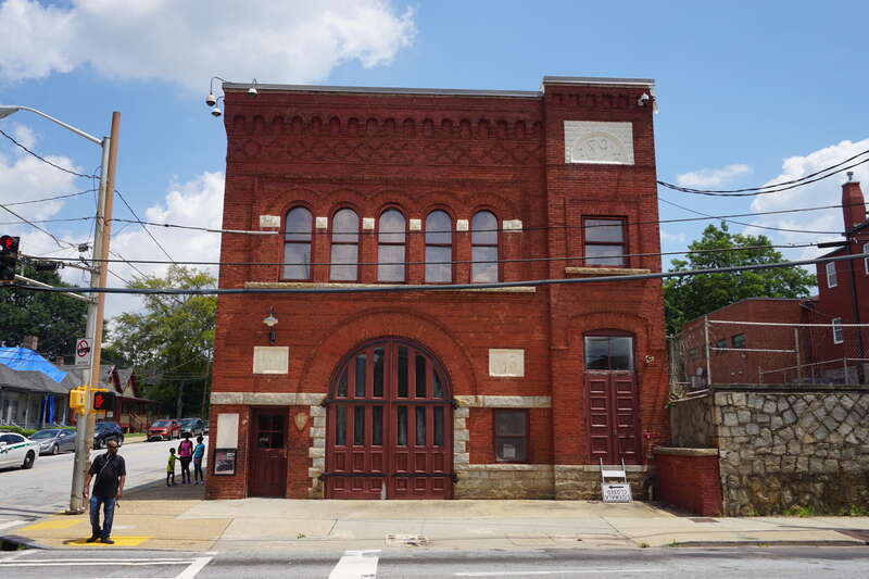Historic Fire Station No. 6 at the Martin Luther King Jr. National Historic Site in Atlanta, Georgia (United States).