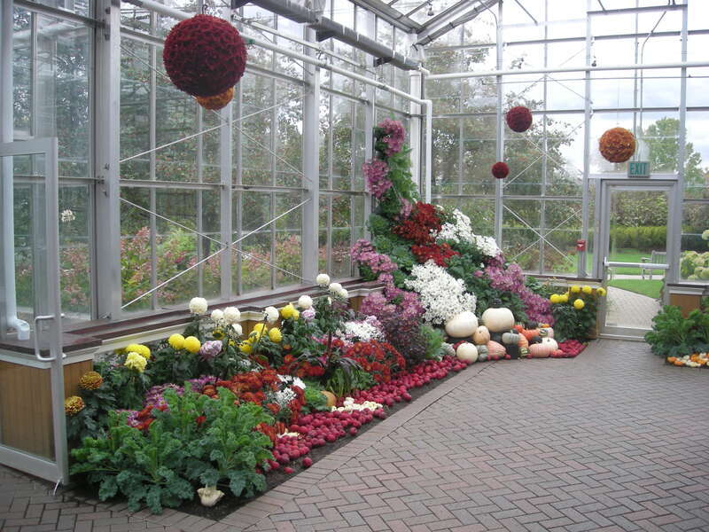 The interior of the Earl and Donnalee Holton Victorian Garden at the Frederik Meijer Gardens &amp;amp; Sculpture Park in Grand Rapids Township, Michigan (United States).