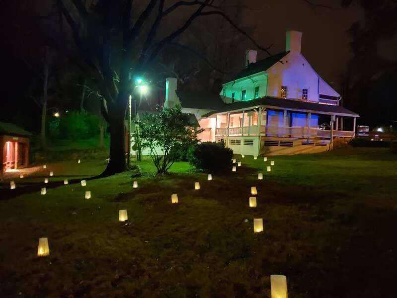 Mendenhall Homeplace Candlelight Tour 12/8/2019.