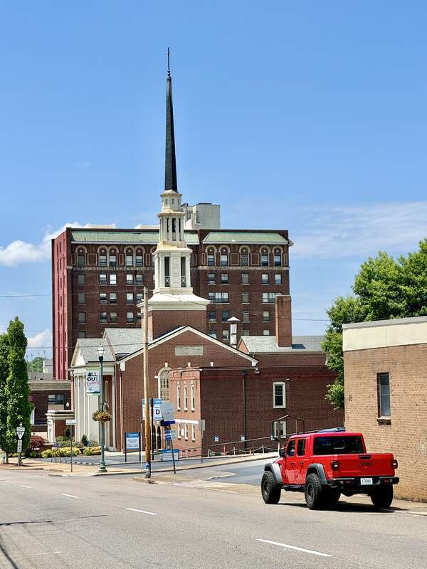 Built in the 20th Century, these buildings are characteristic of Downtown Johnson City, Tennessee.