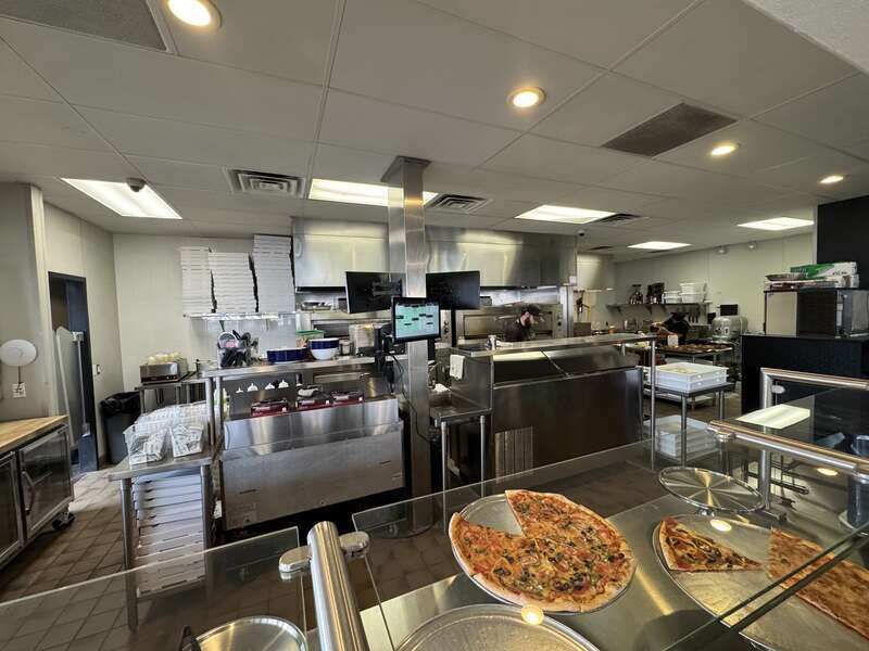 Kitchen at NY Pie, Santa Rosa, Calif.
