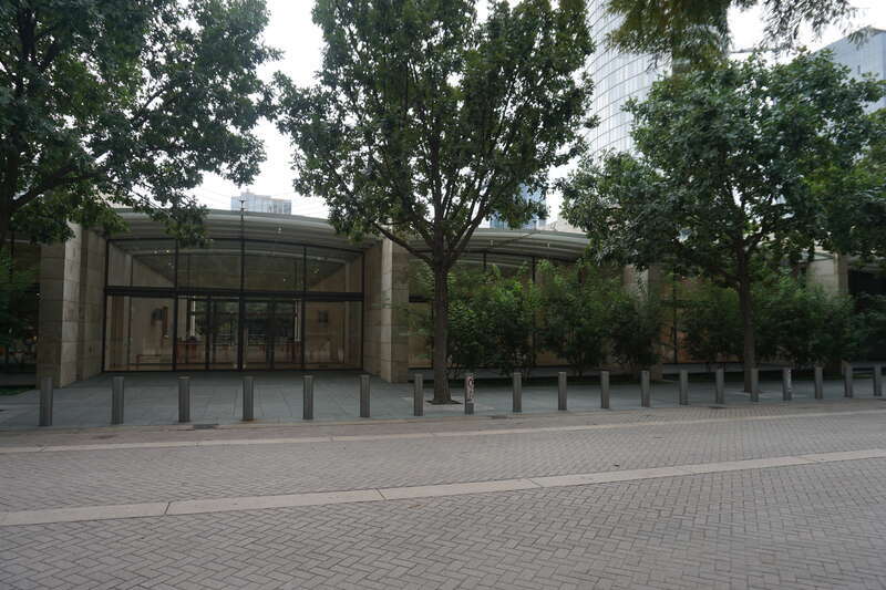 The exterior of the Nasher Sculpture Center in Dallas, Texas (United States).
