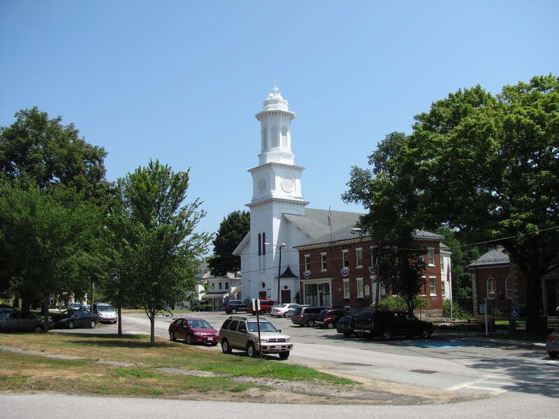 Odd Fellows Hall and United Methodist Church, Ipswich Massachusetts