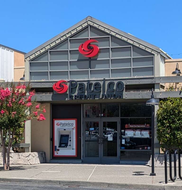 Patelco Credit Union branch at Vintage Oaks shopping center in Novato, California, United States.