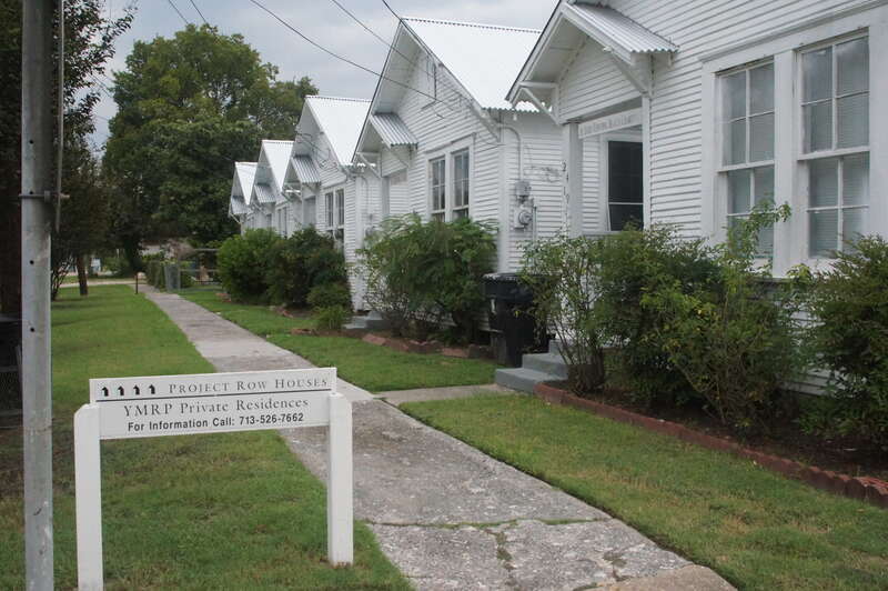 Row houses that are used as residences.
