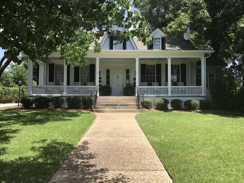 The front of the home where Sidney Lanier was born.
