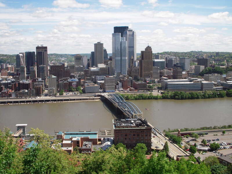 Smithfield St Bridge from Mon Incline