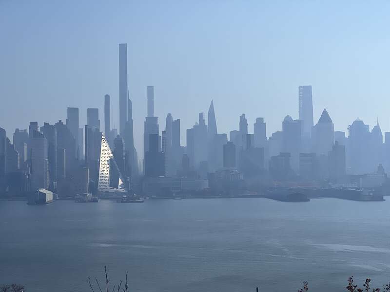 Smog event from wildfire