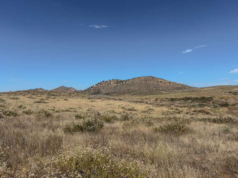 This image captures the southern range of the Tucalota Hills.