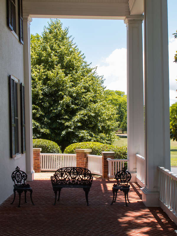 500px provided description: The front porch of the President's home Hampton University [#g12 ,#Hampton ,#University ,#Virigina ,#Front Porch]
