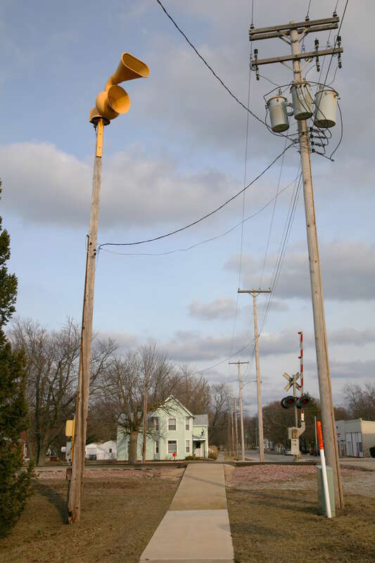 Tornado siren, Pesotum, Illinois, USA