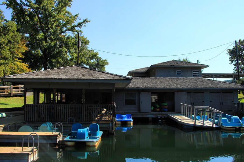 The Tyler State Park boat house. The Civilian Conservation Corps built the boat house circa 1938.
