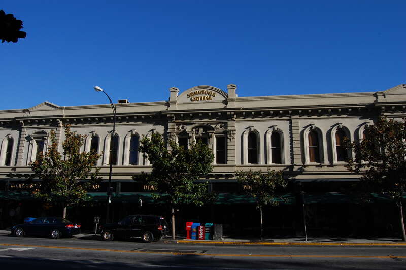 New Century block. Renaissance Revival style. Built circa 1886. 52-78 East Santa Clara Street. San Jose, California, USA