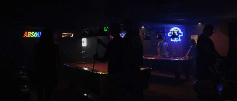 500px provided description: Underground [#rainbow ,#pool ,#bar ,#dark ,#underground ,#moody ,#bricks ,#beer ,#funk ,#exit ,#low light ,#drinks ,#neon signs ,#blue ribbon ,#gritty ,#neon lights ,#arcade ,#absolute ,#grit ,#night out ,#no filter