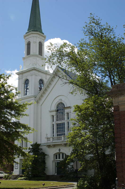 The First Congregational Church (presently known as &quot;Trinity Church&quot;) in Waltham, Massachusetts, a church on the National Register of Historic Places.