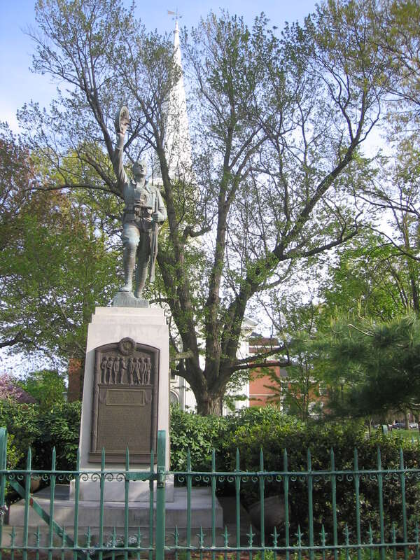 A memorial to World War I losses on the Green in West Haven, Connecticut.