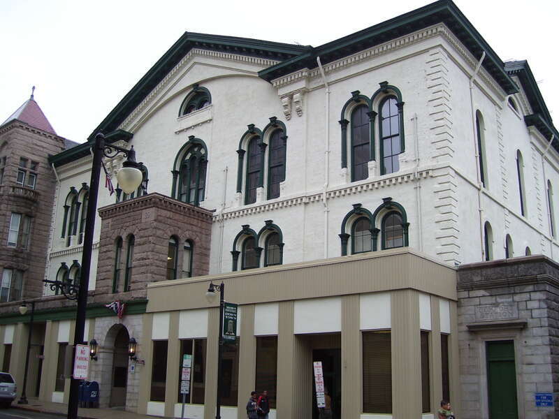 This is my 2008 photo of the Woonsocket City Hall in Rhode Island.