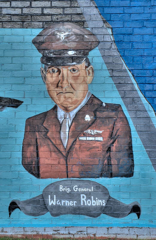 Mural of Augustine Warner Robins