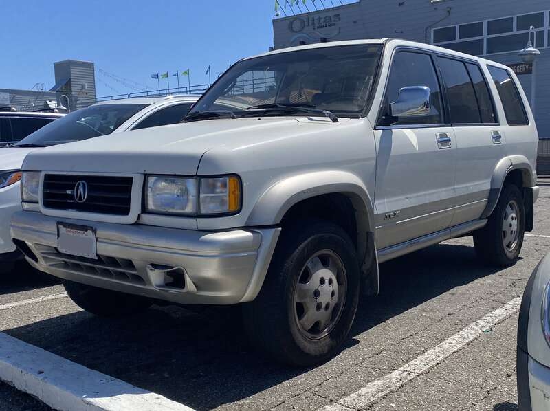 1997 Acura SLX photographed at the Santa Cruz Wharf, Santa Cruz, California. Somehow this is the second SLX I saw in five days.