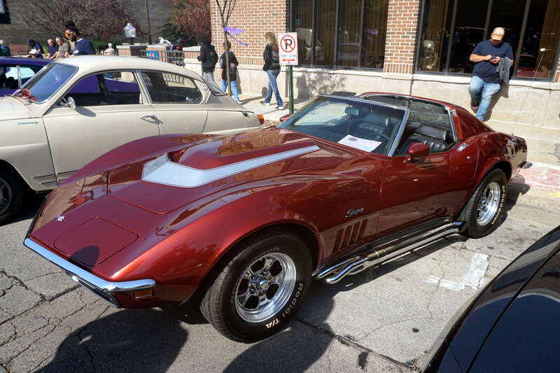 A 1969 Chevrolet Corvette on display at the 2024 Downtown West Allis Classic Car Show in West Allis, Wisconsin (United States).