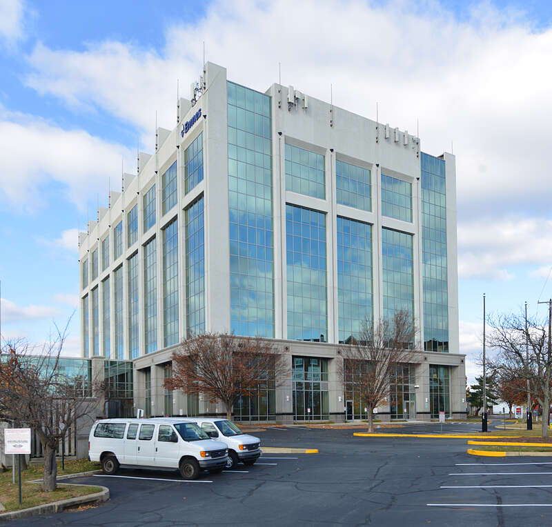 A white and glass office building near where N. Washington St and Hungerford Dr meet. 401 North Washington Street, Rockville, Maryland 20850.