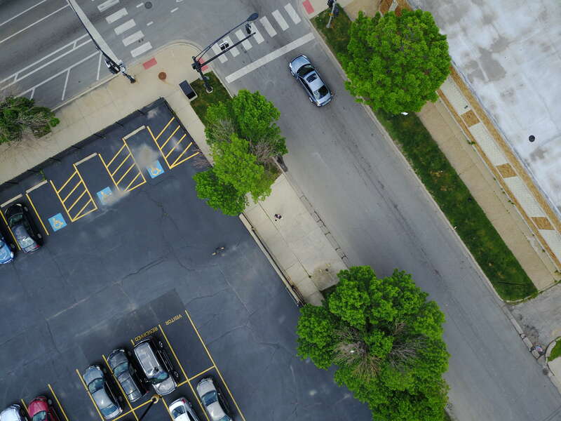 I was watching the quadcopter come down to land.