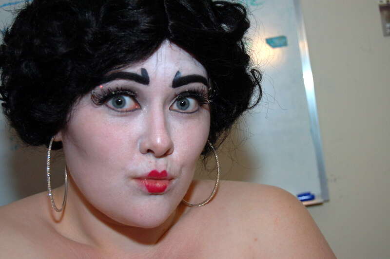 The white makeup totally sold it.