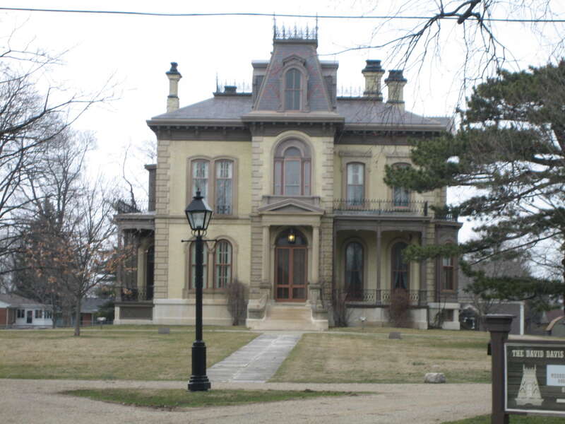 David Davis Mansion, Bloomington, Illinois. National Historic Landmark, National Register of Historic Places.