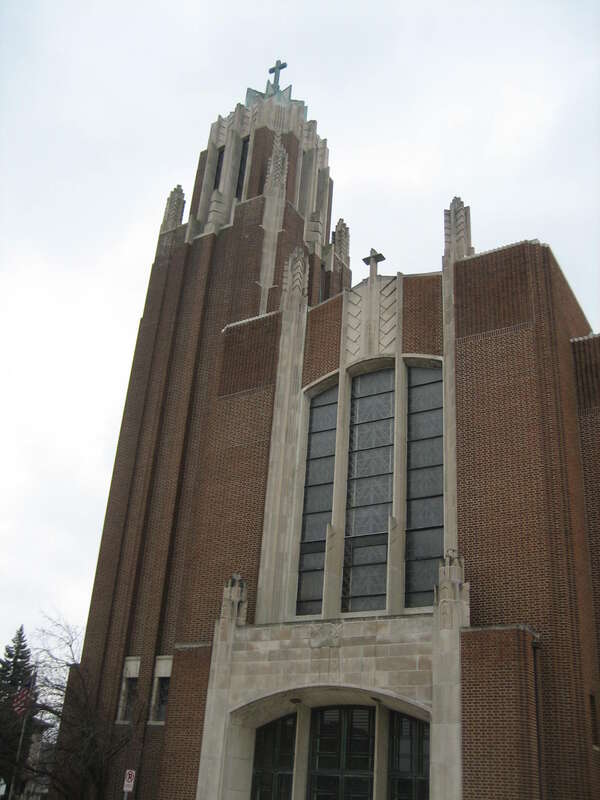 Holy Trinity Church, Bloomington, Illinois, USA. National Register of Historic Places
