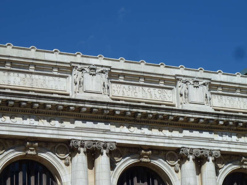 Carnegie library in Mt Vernon Square.
