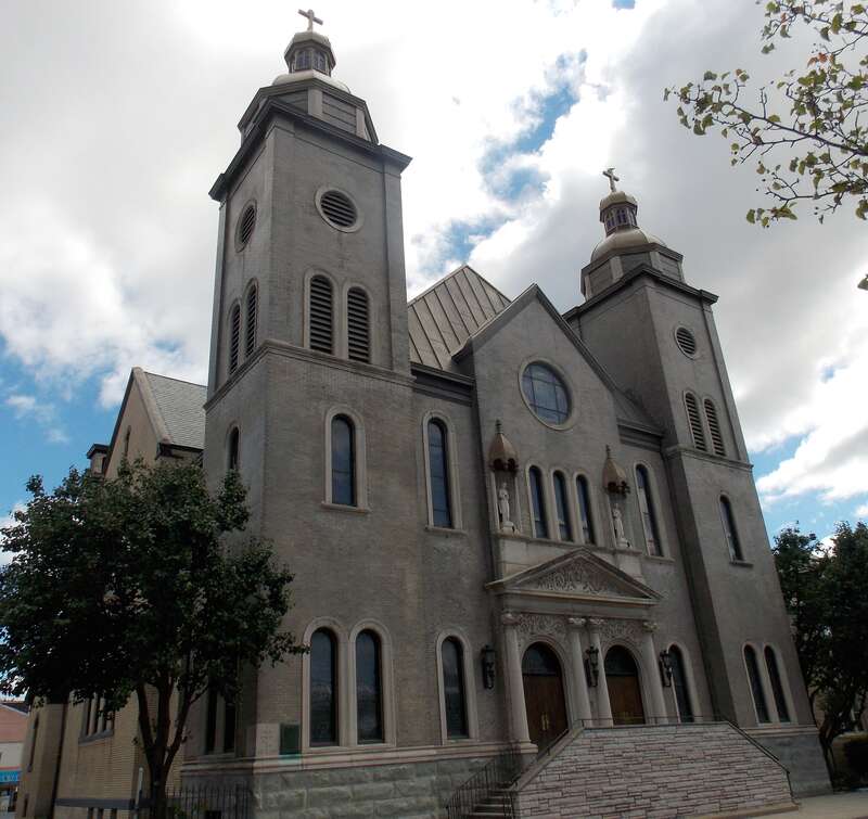Cathedral of St. Michael the Archangel, Byzantine Catholic (Ruthenian), in Passaic, New Jersey.