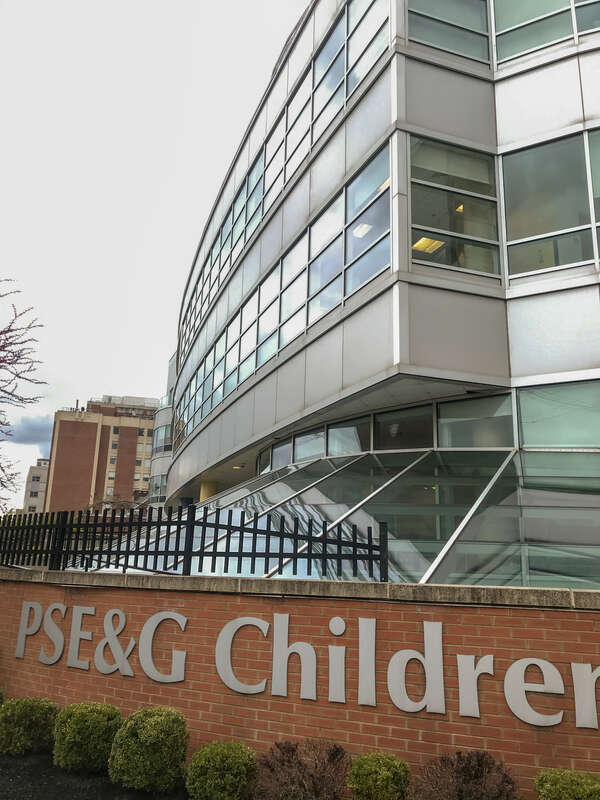 The glass windows of the Children's Specialized Hospital in New Jersey