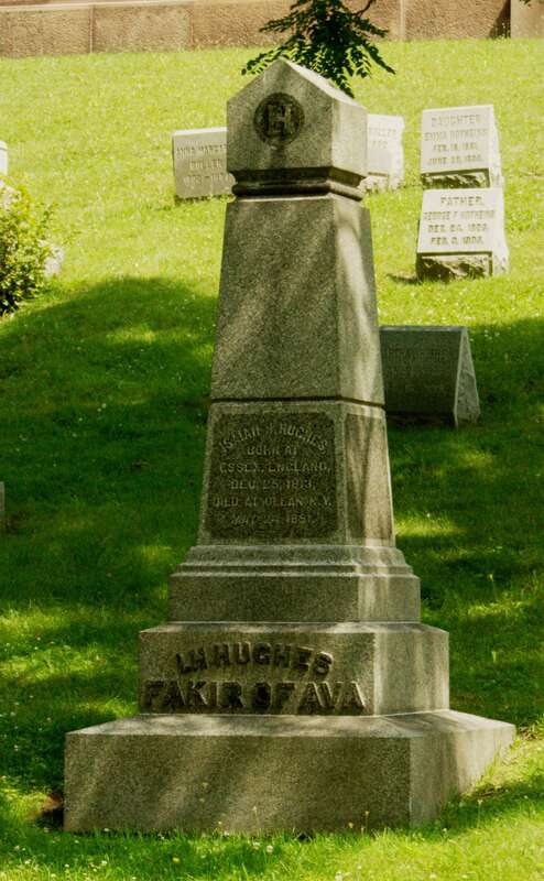 Grave of the Fakir of Ava, in Forest Lawn Cemetery, Buffalo, NY