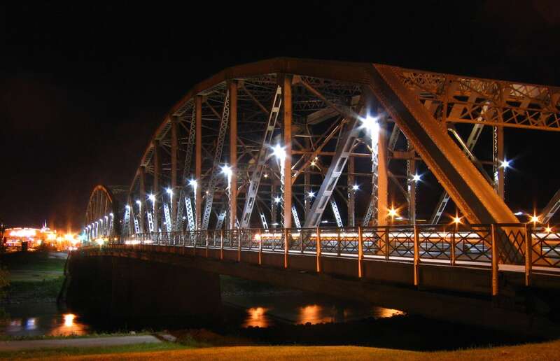 Sorlie Bridge connecting Grand Forks, ND to East Grand Forks, MN