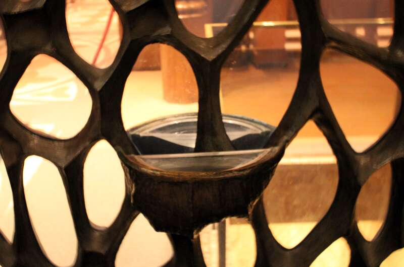 Two of the holy water stoops in Holy Name Cathedral (Chicago, Illinois