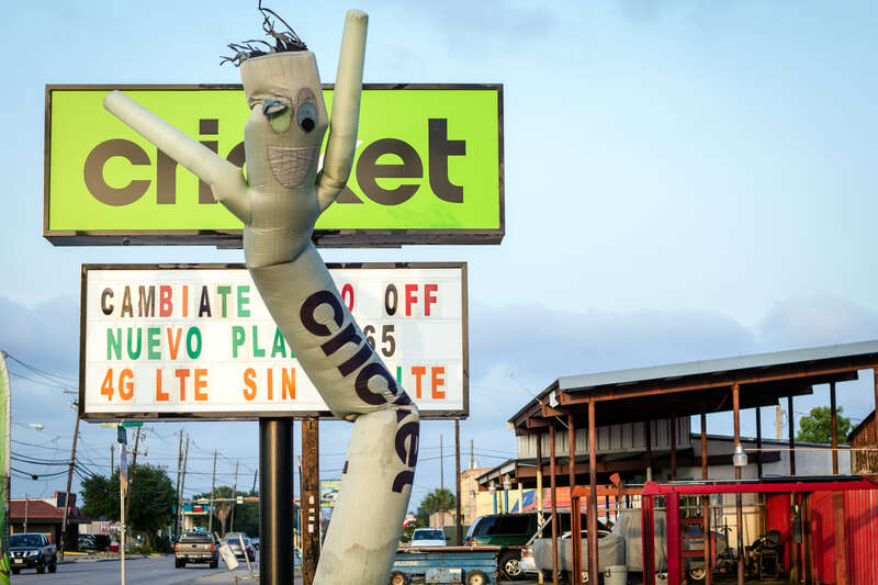 Inflatable man in Pasadena, Texas
