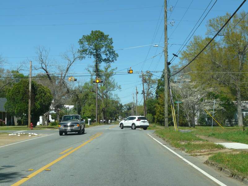 Intersection of West Street and College Street in Bainbridge, Georgia.