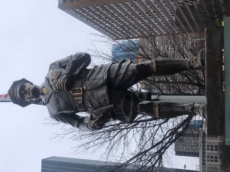 Jersey City Police Monument
Montgomery Street Downtown behind City Hall 

Archimedes Giacomantonio 1936