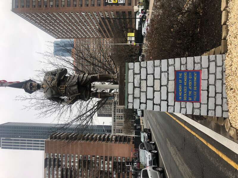 Jersey City Police Monument
Montgomery Street Downtown behind City Hall 

Archimedes Giacomantonio 1936