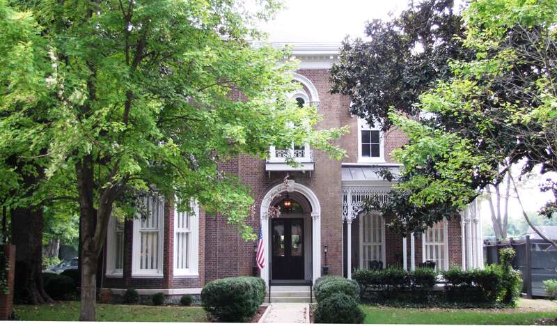 The General Joseph B. Palmer House (434 E. Main) in Murfreesboro, Tennessee, USA.  Built in 1869, this house is now listed on the National Register of Historic Places.