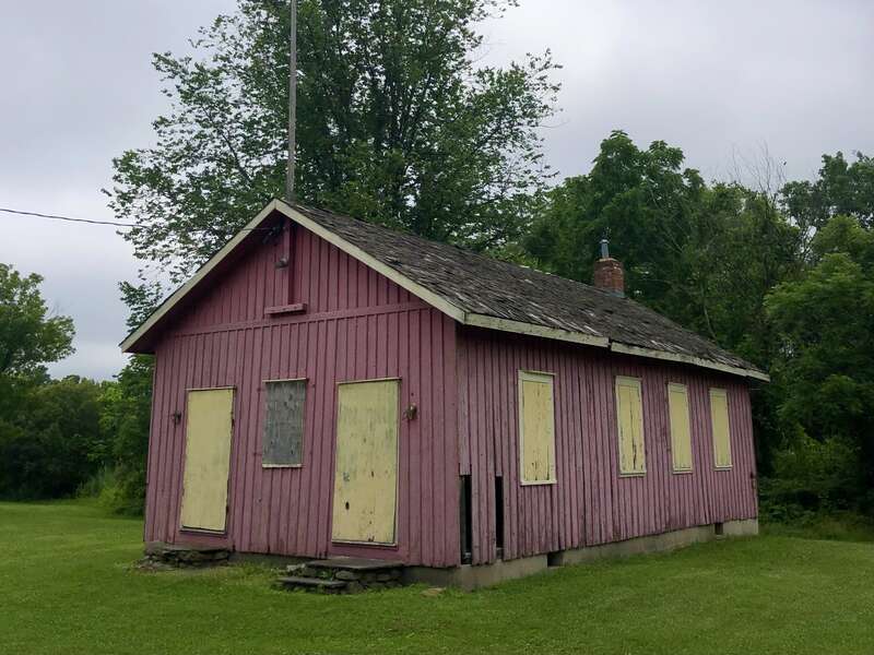 Former King Street District School, moved from its original location on King Street to Rogers Park in Danbury, Connecticut