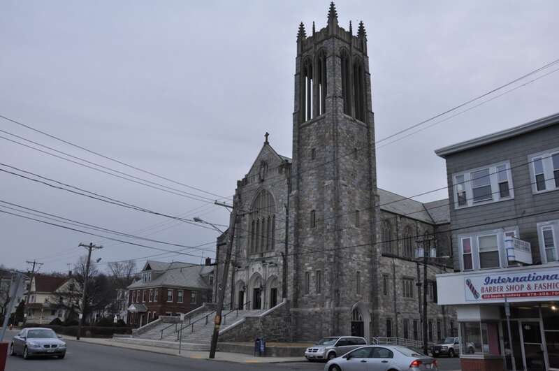 The Sacred Heart Parish Complex in Lawrence, Massachusetts.