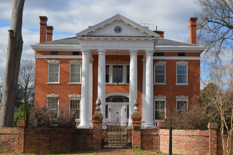 Front of Machaven, located at 306 S. Grace Street in the Nash County section of Rocky Mount, North Carolina, United States.  Built in 1907, it is listed on the National Register of Historic Places, and it is part of a Register-listed historic