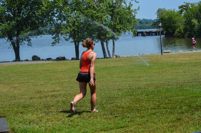 Mad dash for the water!