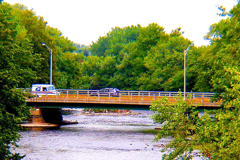 Main Street Bridge (Temple Street) over the Passaic River, Paterson, New Jersey