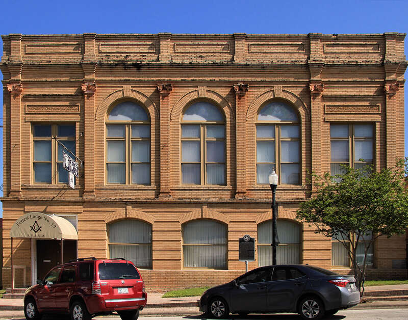 The masonic lodge in Huntsville, Texas, United States.